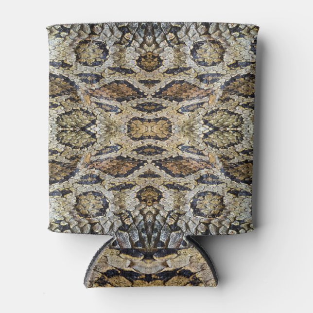 Snake Skin Pattern Texture Can Cooler (Front)