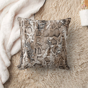Snake Skin Pattern  Throw Pillow