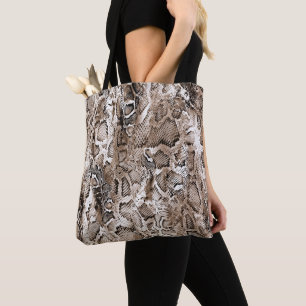 Snake Skin Pattern Tote Bag