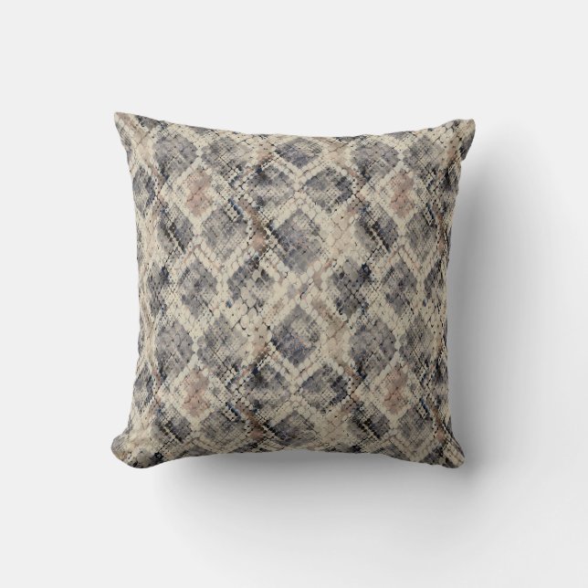 Snake skin, Python, Anaconda, skin, reptile, Throw Pillow (Front)