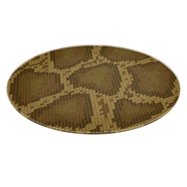 Snake skin, reptile pattern cutting board (Corner)