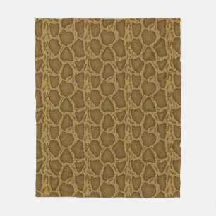 Snake skin, reptile pattern fleece blanket