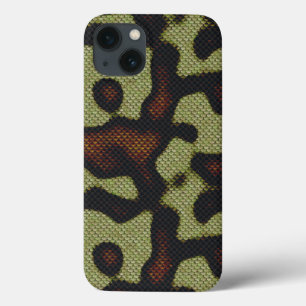 Snake-skin Scales Camouflage Nature Pattern iPhone 13 Case