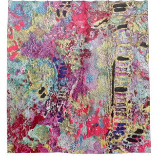 Snake Skin Shower Curtain Bold Vibrant Colourful