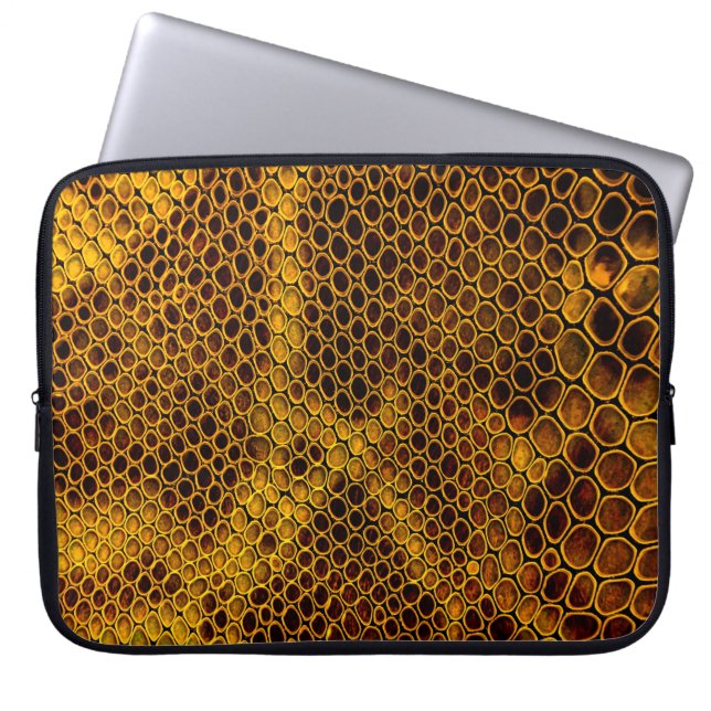 Snake Skin Texture Background Laptop Sleeve (Front)