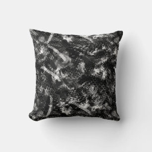 Snake skin throw pillow