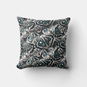 Snake skin throw pillow