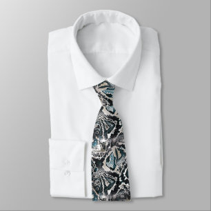Snake skin tie