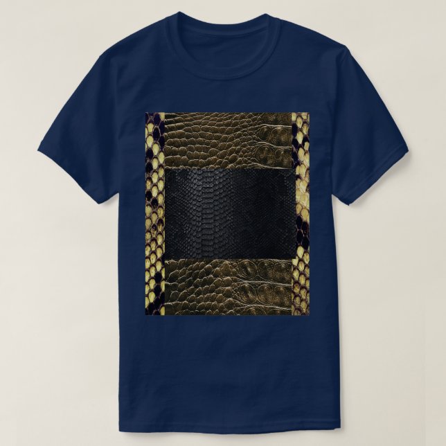 Snake Skins Fashion Texture Photo Design  T-Shirt (Design Front)