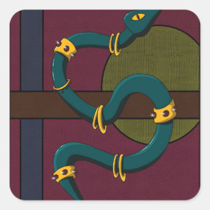 Snake Square Sticker