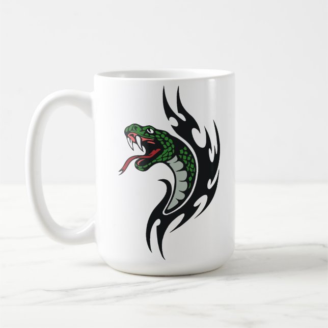 Snake tattoo coffee mug (Left)