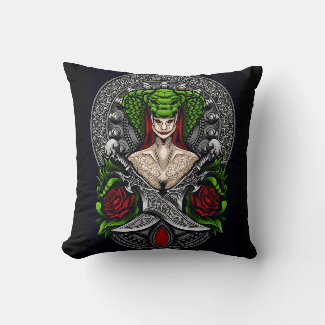 Snake throw pillow (Front)