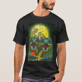 Snake  Trippy 2 Headed Snake in Desert Cool Graphi T-Shirt