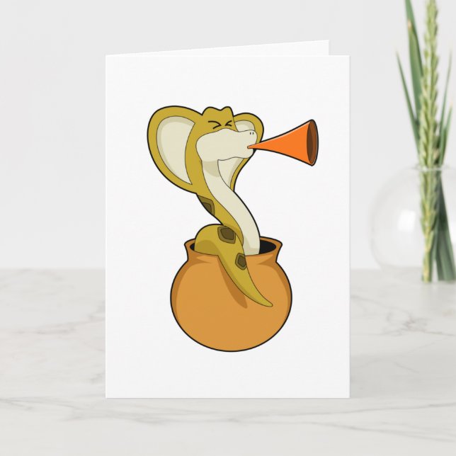 Snake Trumpet Music Card (Front)