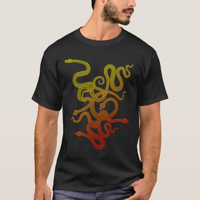 snake v-design T-Shirt (Front)