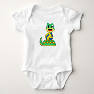 Snake Volleyball player Volleyball Baby Bodysuit