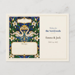 Snake Wedding Guest Book Wishes Postcard