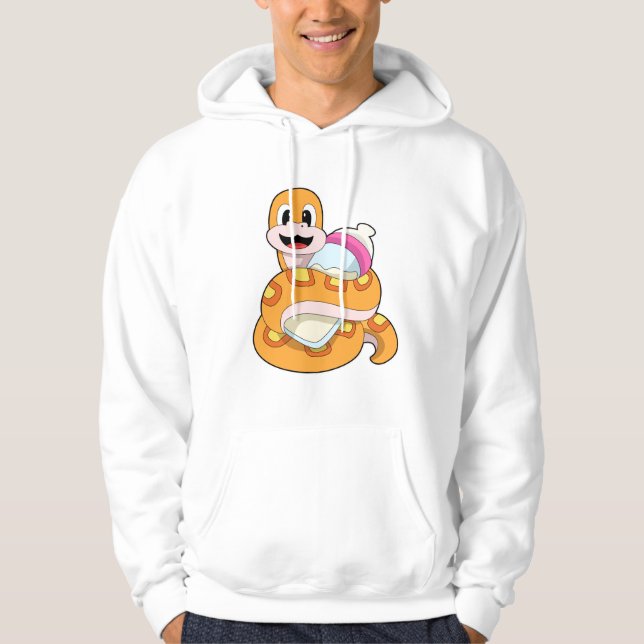 Snake with Baby bottle Hoodie (Front)