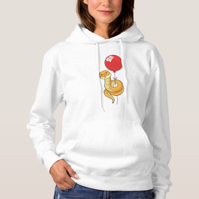 Snake with Balloon Hoodie (Front)