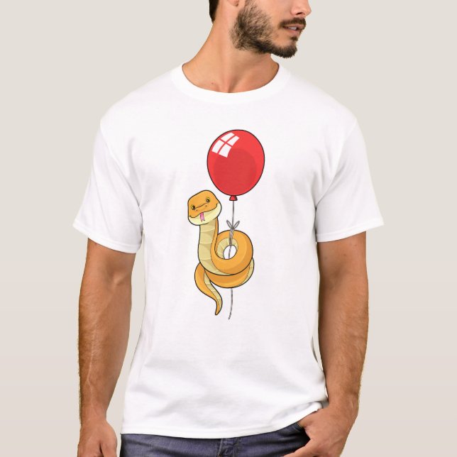 Snake with Balloon T-Shirt (Front)