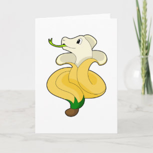 Snake with Banana Card