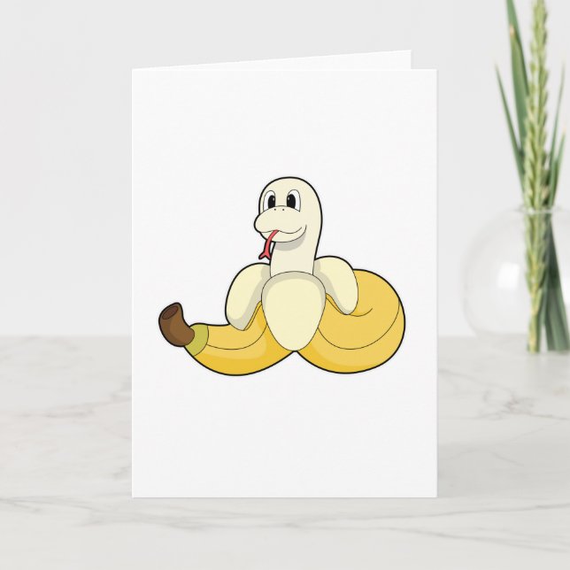 Snake with Banana Card (Front)