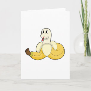 Snake with Banana Card