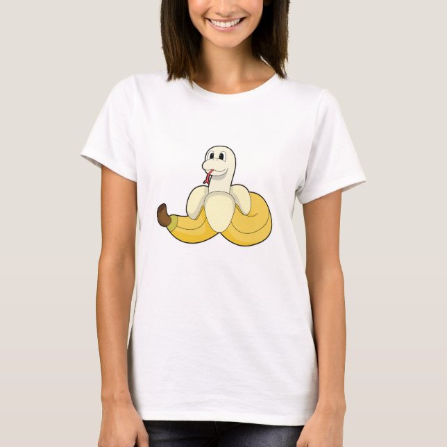 Snake with Banana T-Shirt (Front)