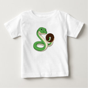 Snake with Donut Baby T-Shirt