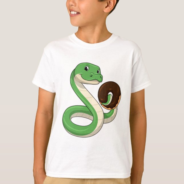 Snake with Donut T-Shirt (Front)