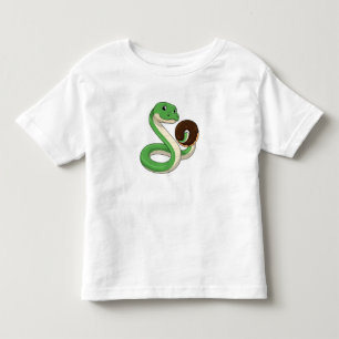 Snake with Donut Toddler T-shirt