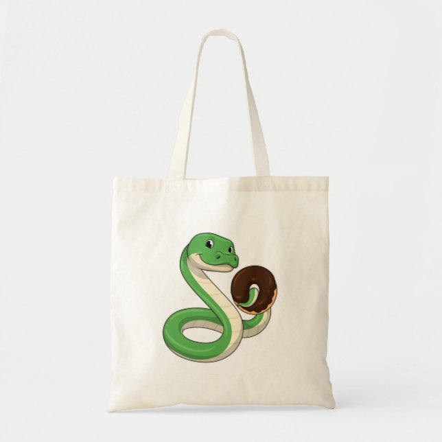 Snake with Donut Tote Bag (Front)