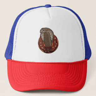 Snake with Doughnut Trucker Hat