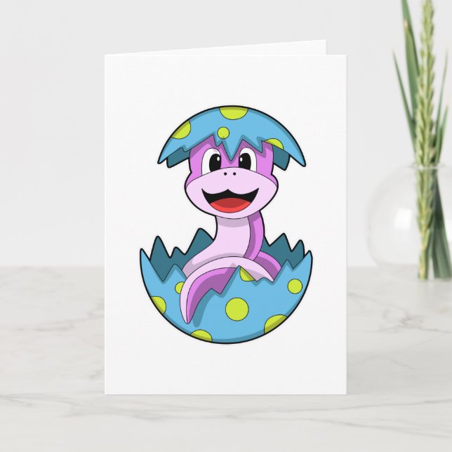 Snake with Egg shell Card (Front)