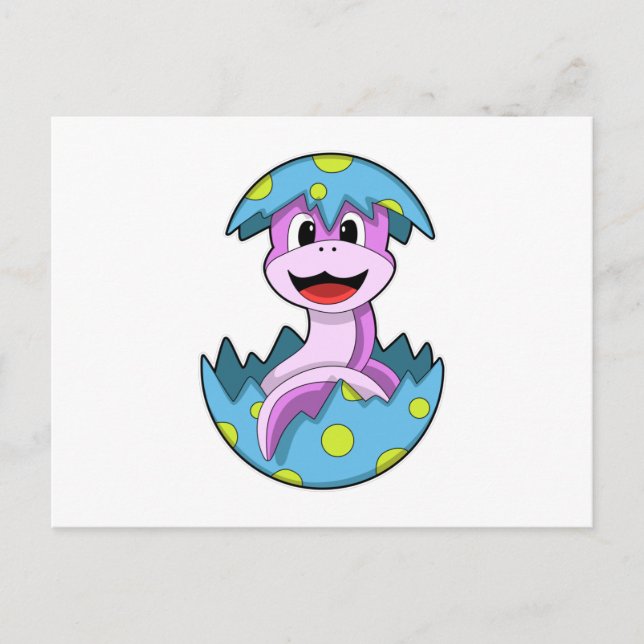 Snake with Egg shell Postcard (Front)