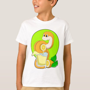 Snake with Glass of Lemon juice T-Shirt