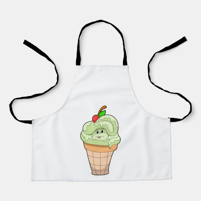 Snake with Ice cream cone & Cherry Apron (Front)