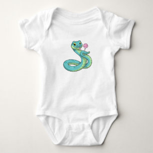Snake with Lollipop Baby Bodysuit