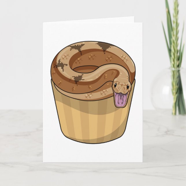 Snake with Muffin Card (Front)
