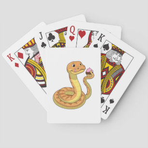 Snake with Muffin Playing Cards