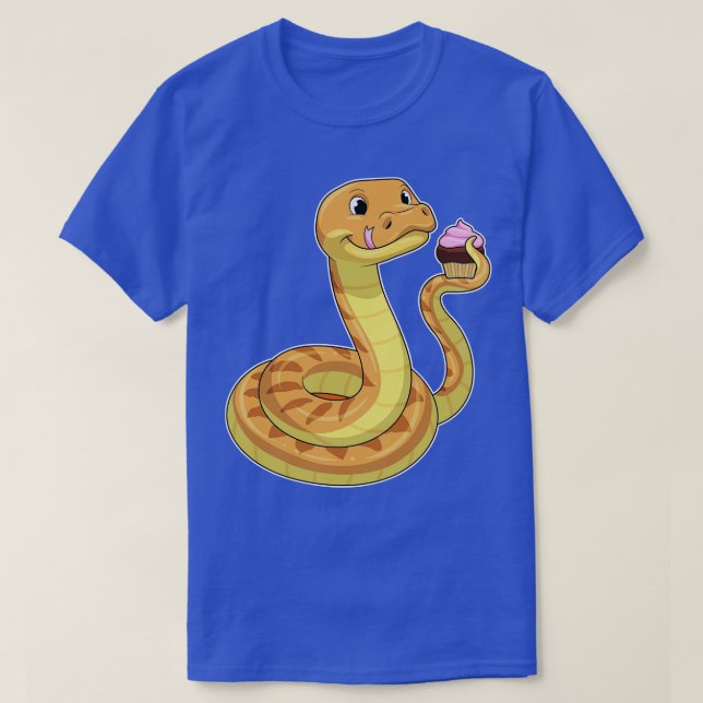 Snake with Muffin T-Shirt (Design Front)