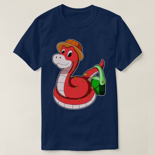 Snake with Purse Hat T-Shirt (Design Front)