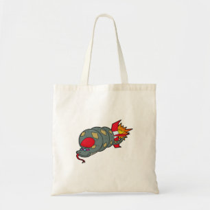Snake with Rocket Tote Bag