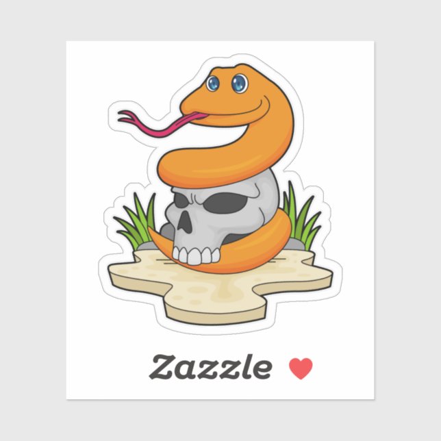 Snake with Skull (Sheet)