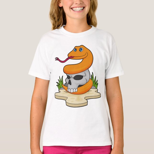 Snake with Skull T-Shirt (Front)