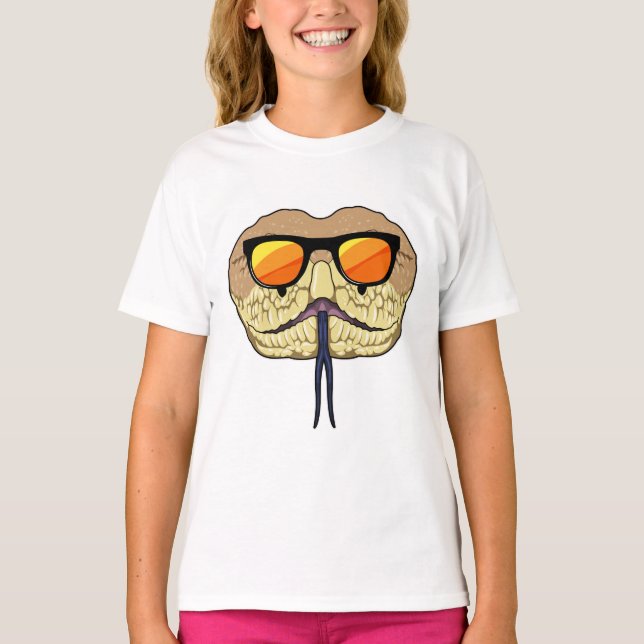 Snake with Sunglasses T-Shirt (Front)