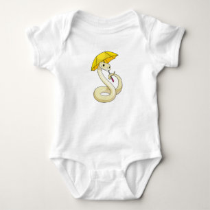Snake with Umbrella Baby Bodysuit