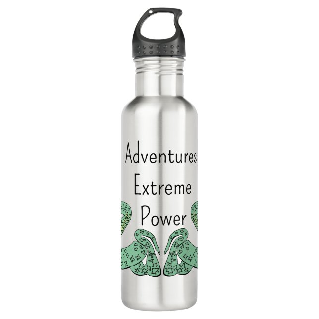 Snake World: Extreme, Power, Adventures. 710 Ml Water Bottle (Front)