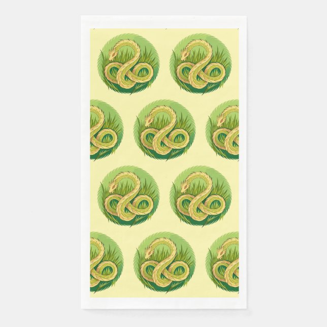 Snake Year 2025: Embracing Luck and Prosperity Napkin (Front)