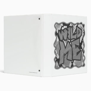 Snake Yellow and Gold Print Binder